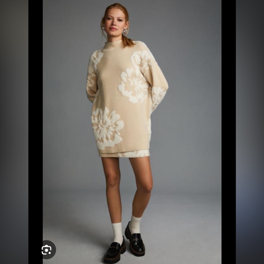 Anthropologie Sweater Skirt Set